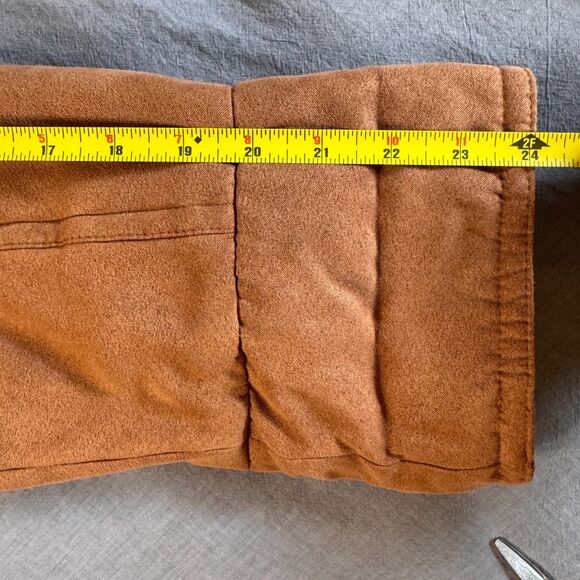 VTG Forecaster of Boston Quilted Barn Jacket Coat Men's Large Brown Faux Suede - Picture 13 of 15